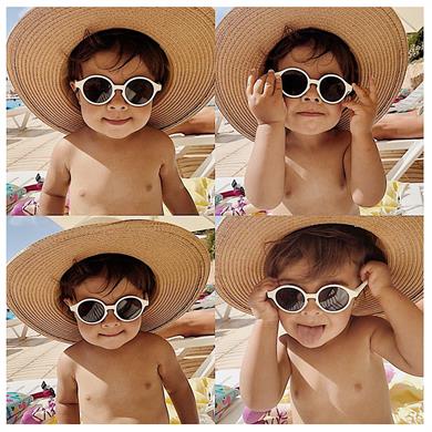 İzipizi Baby #d Milk 0-9 Ay Bebek 35 Ekartman Polarize Krem Güneş Gözlüğü