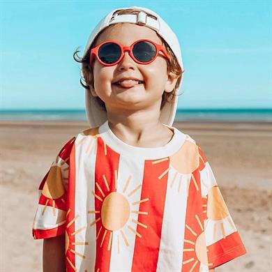 İzipizi Kids #d Red 3-5 Yaş Çocuk 40 Ekartman Polarize Kırmızı Güneş Gözlüğü