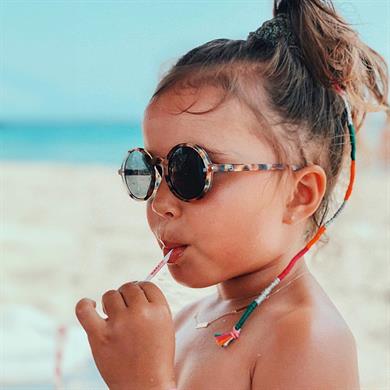 İzipizi Sun Junior #G Blue Tortoise 5-10 Yaş Çocuk 41 Ekartman Kırçıllı Mavi Kahverengi Güneş Gözlüğü