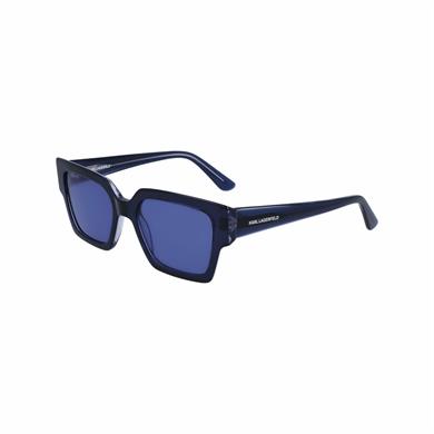 Karl Lagerfeld Kl 6089S 405 52 Unisex Dikdörtgen Şeffaf Mavi Kemik Güneş Gözlüğü