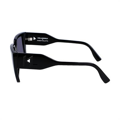 Karl Lagerfeld KL 6098S 001 52 Kadın Dikdörtgen Siyah Kemik Güneş Gözlüğü