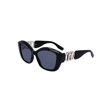 Karl Lagerfeld KL 6102S 001 56 Kadın Geometrik Siyah Kemik Güneş Gözlüğü