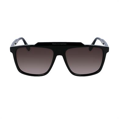Karl Lagerfeld KL 6107S 001 58 Erkek Pilot Siyah Kemik Güneş Gözlüğü