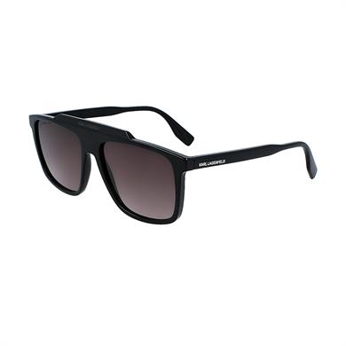 Karl Lagerfeld KL 6107S 001 58 Erkek Pilot Siyah Kemik Güneş Gözlüğü