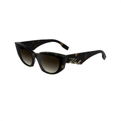 Karl Lagerfeld KL 6162S 242 64 Kadın Geometrik Kırçıllı Kahverengi Kemik Güneş Gözlüğü