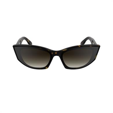 Karl Lagerfeld KL 6162S 242 64 Kadın Geometrik Kırçıllı Kahverengi Kemik Güneş Gözlüğü