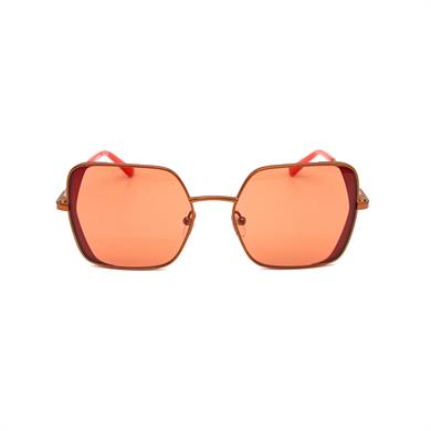 Karl Lagerfeld KL340S 800 56 Kadın Dikdörtgen Turuncu Metal Güneş Gözlüğü