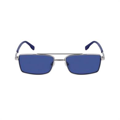 Karl Lagerfeld KL348S 040 56 Unisex Dikdörtgen Gümüş Metal Güneş Gözlüğü