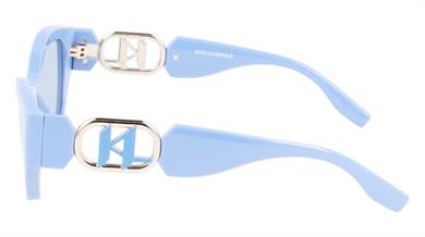 Karl Lagerfeld KL 6086S 450 Kadın Geometrik Mavi Kemik Güneş Gözlüğü