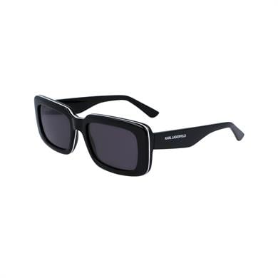 Karl Lagerfeld KL 6101S 001 54 Kadın Dikdörtgen Siyah Kemik Güneş Gözlüğü
