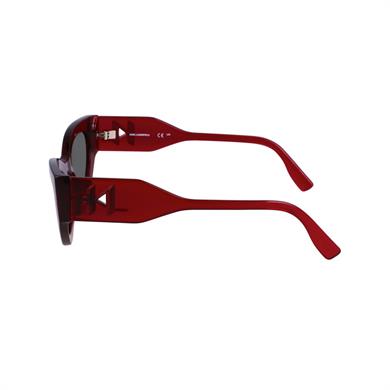 Karl Lagerfeld KL 6122S 540 52 Kadın Cat Eye Şeffaf Kırmızı Kemik Güneş Gözlüğü