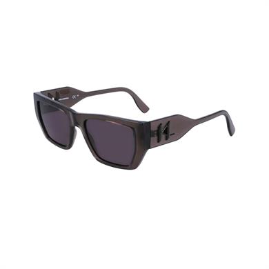 Karl Lagerfeld KL6123S 020 54 Unisex Dikdörtgen Şeffaf Füme Kemik Güneş Gözlüğü