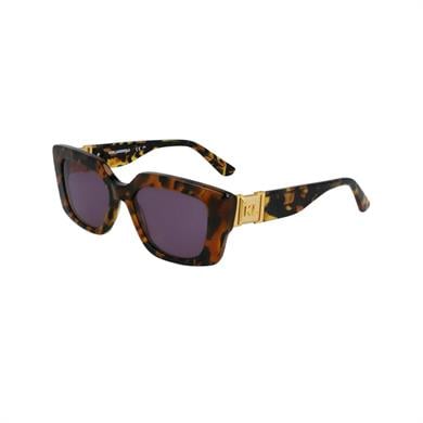 Karl Lagerfeld KL 6125S 234 52 Kadın Dikdörtgen Kırçıllı Kahverengi Kemik Güneş Gözlüğü