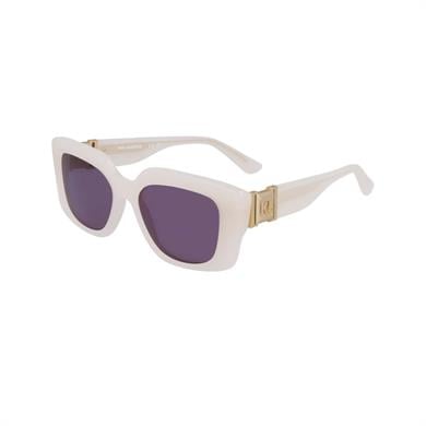 Karl Lagerfeld KL6125S 280 52 Kadın Dikdörtgen Bej Kemik Güneş Gözlüğü