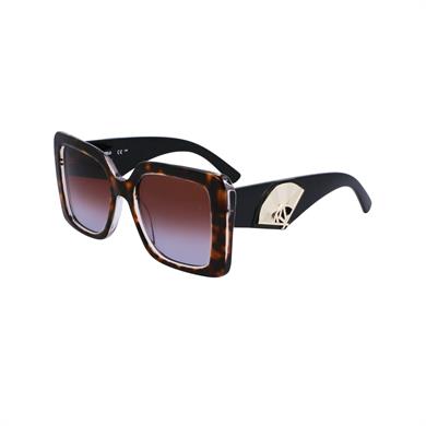 Karl Lagerfeld KL 6126S 242 52 Kadın Butterfly Kırçıllı Kahverengi Kemik Güneş Gözlüğü