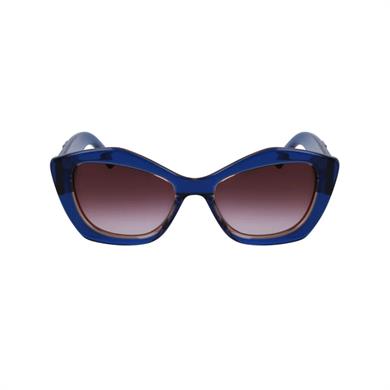 Karl Lagerfeld KL 6127S 424 52 Kadın Cat Eye Şeffaf Lacivert Kemik Güneş Gözlüğü