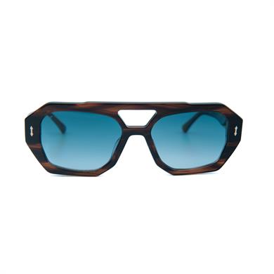 Kilian Lara C2 B4 53 Unisex Geometrik Kahverengi Kemik Güneş Gözlüğü