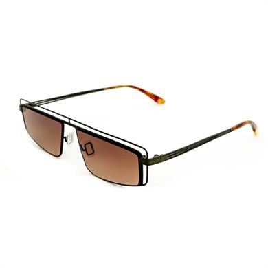 Kilian Puledro C3 54 Unisex Kahverengi Metal Dikdörtgen Güneş Gözlüğü