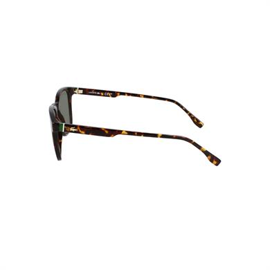 Lacoste L 6040S 214 51 Unisex Kare Kırçıllı Kahverengi Kemik Güneş Gözlüğü