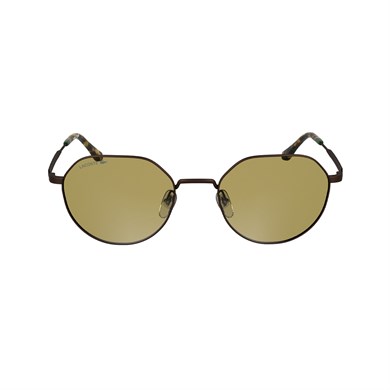 Lacoste L 268S 210 53 Unisex Geometrik Kahverengi Metal Güneş Gözlüğü