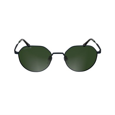 Lacoste L 268S 410 53 Unisex Geometrik Mavi Metal Güneş Gözlüğü