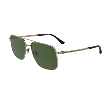 Lacoste L 272S 714 58 Erkek Geometrik Gold Metal Güneş Gözlüğü