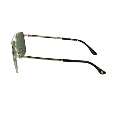 Lacoste L 272S 714 58 Erkek Geometrik Gold Metal Güneş Gözlüğü
