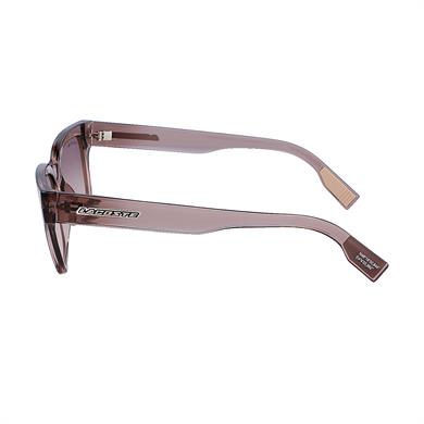 Lacoste L 6002S 035 53 Unisex Dikdörtgen Şeffaf Kahverengi Kemik Güneş Gözlüğü