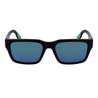 Lacoste L 6004S 002 55 Unisex Dikdörtgen Mat Siyah Aynalı Kemik Güneş Gözlüğü