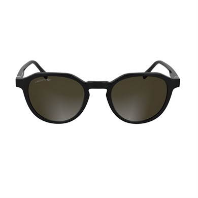 Lacoste L 6052S 001 51 Unisex Oval Siyah Kemik Güneş Gözlüğü
