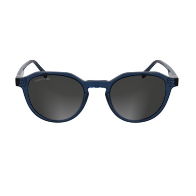Lacoste L 6052S 410 51 Unisex Oval Şeffaf Mavi Kemik Güneş Gözlüğü