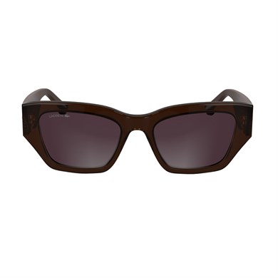 Lacoste L 6053S 210 52 Kadın Cat Eye Bordo Kemik Güneş Gözlüğü