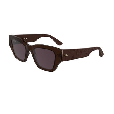Lacoste L 6053S 210 52 Kadın Cat Eye Bordo Kemik Güneş Gözlüğü