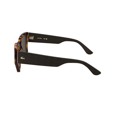 Lacoste L 6053S 214 52 Kadın Cat Eye Kırçıllı Kahverengi Kemik Güneş Gözlüğü