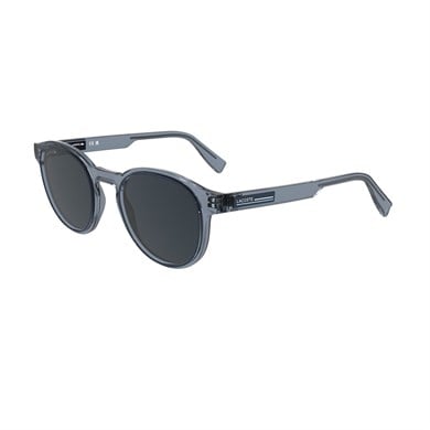 Lacoste L 6055S 038 51 Unisex Oval Şeffaf Gri Kemik Güneş Gözlüğü