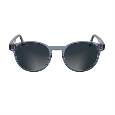 Lacoste L 6055S 038 51 Unisex Oval Şeffaf Gri Kemik Güneş Gözlüğü