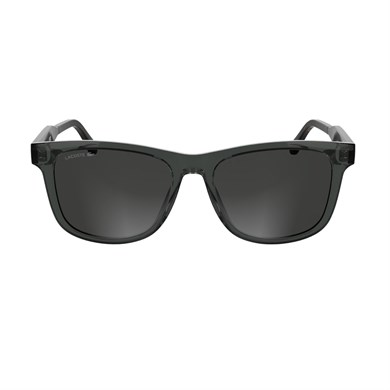 Lacoste L 6060S 035 54 Unisex Dikdörtgen Şeffaf Gri Kemik Güneş Gözlüğü