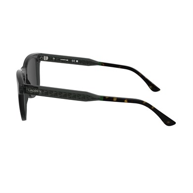 Lacoste L 6060S 035 54 Unisex Dikdörtgen Şeffaf Gri Kemik Güneş Gözlüğü