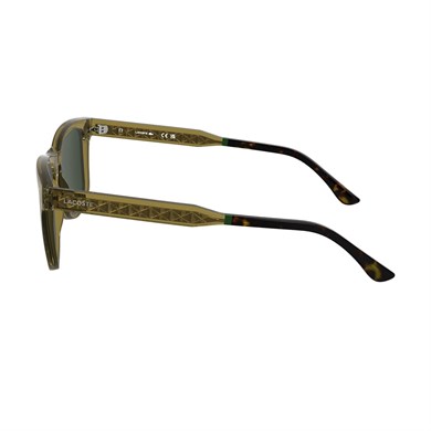 Lacoste L 6060S 264 54 Unisex Dikdörtgen Şeffaf Sarı Kemik Güneş Gözlüğü