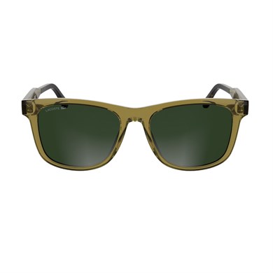 Lacoste L 6060S 264 54 Unisex Dikdörtgen Şeffaf Sarı Kemik Güneş Gözlüğü