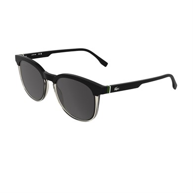 Lacoste L 6073S 001 52 Erkek Oval Siyah Kemik Güneş Gözlüğü