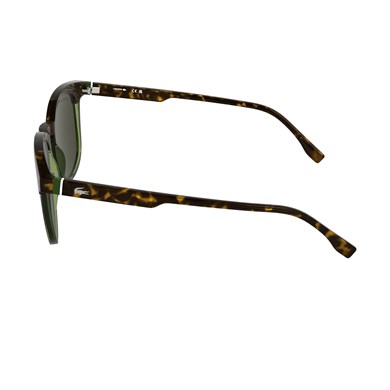 Lacoste L 6073S 223 52 Unisex Oval Kırçıllı Kahverengi Yeşil Çok Renkli Kemik Güneş Gözlüğü