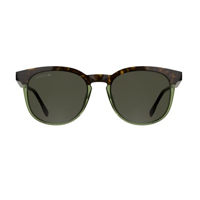 Lacoste L 6073S 223 52 Unisex Oval Kırçıllı Kahverengi Yeşil Çok Renkli Kemik Güneş Gözlüğü