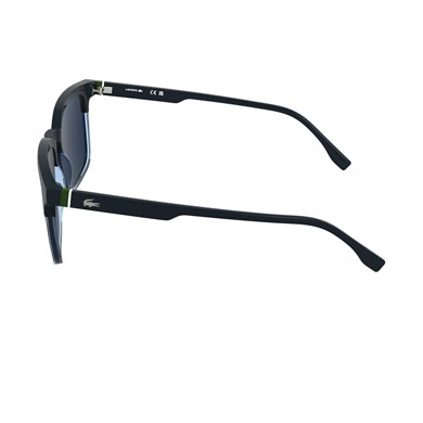 Lacoste L 6074S 410 56 Unisex Dikdörtgen Mavi Şeffaf Mavi Çok Renkli Kemik Güneş Gözlüğü