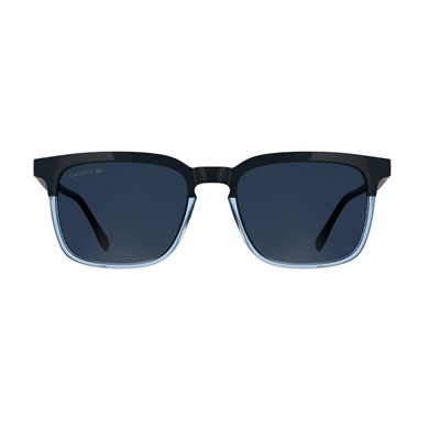 Lacoste L 6074S 410 56 Unisex Dikdörtgen Mavi Şeffaf Mavi Çok Renkli Kemik Güneş Gözlüğü