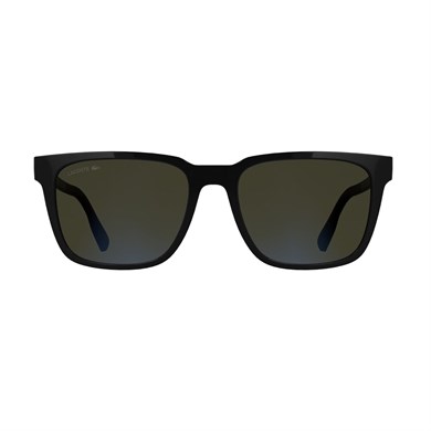 Lacoste L 6077S 001 55 Unisex Dikdörtgen Siyah Aynalı Kemik Güneş Gözlüğü