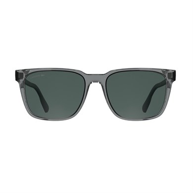 Lacoste L 6077S 035 55 Unisex Dikdörtgen Şeffaf Gri Kemik Güneş Gözlüğü