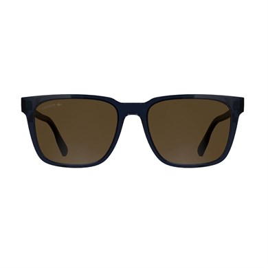 Lacoste L 6077S 410 55 Unisex Dikdörtgen Mavi Kemik Güneş Gözlüğü