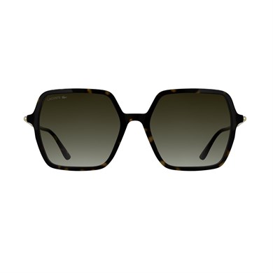 Lacoste L 6079S 230 57 Kadın Geometrik Kırçıllı Kahverengi Kemik Güneş Gözlüğü