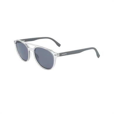Lacoste L 881S 057 52 Unisex Yuvarlak Şeffaf Gri Kemik Güneş Gözlüğü